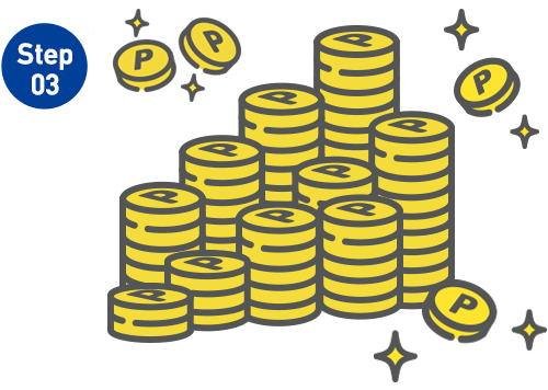 Step3.�|�C���g�t�^/�i�v�s�Ń|�C���g�ő�30�{���t�^����܂��B