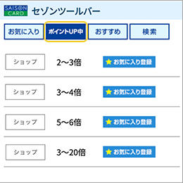 �u�|�C���gUP���v�{�^���������ƁA�L�����y�[�����̃V���b�v���m�F�ł��܂��B